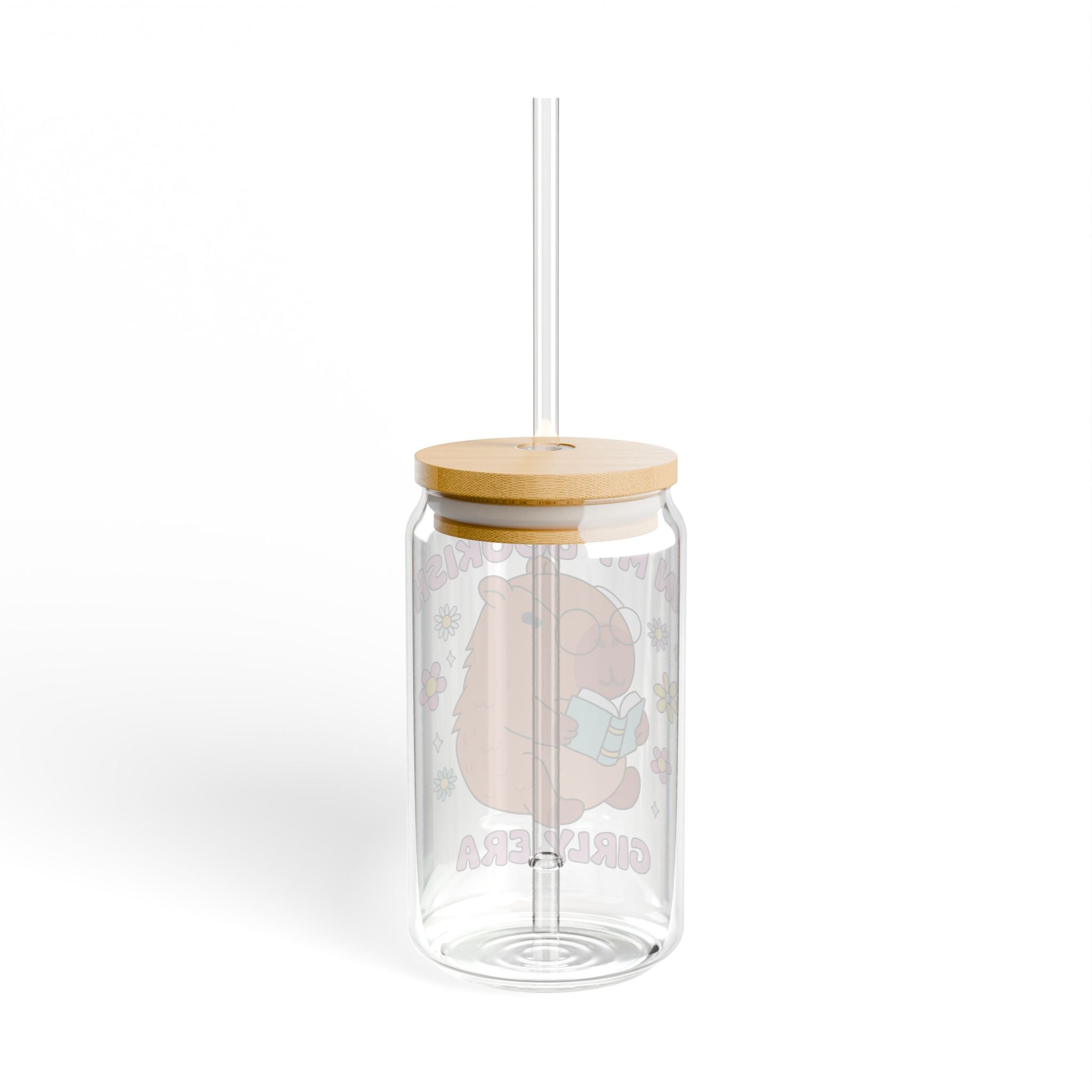 My Bookish Girl Era Glass Tumbler – Book Lover Sipper Glass | Gift for Readers