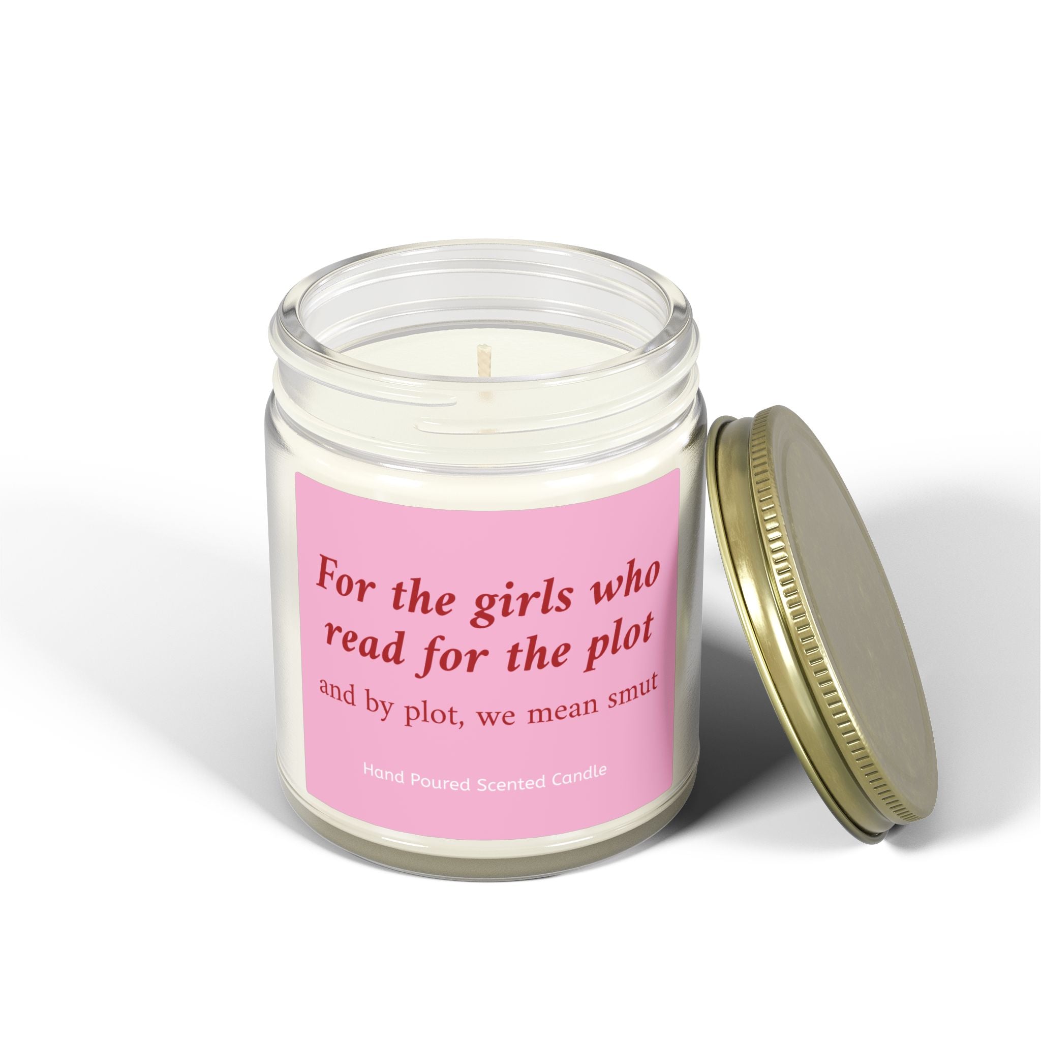 For The Girls Who Read For The Plot And By Plot We Mean Smut Candle – Book Lover Reading Candle | Gift for Readers