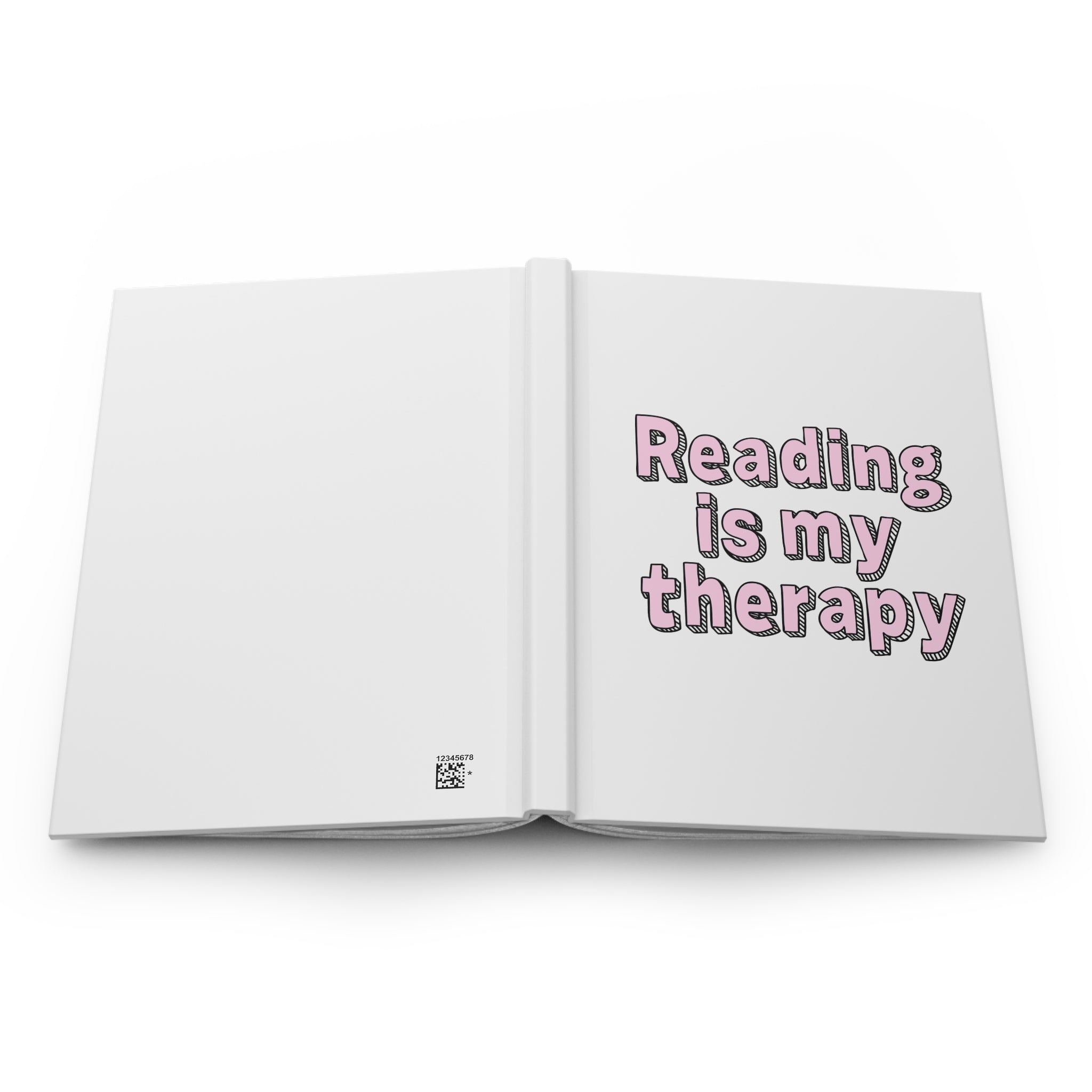 Reading Is My Therapy Journal – Hardcover Reading Journal | Gift for Book Lovers