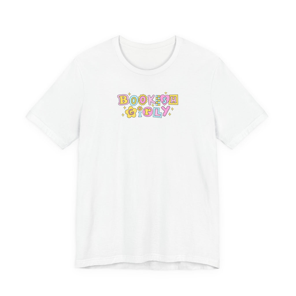 Bookish Girly T-Shirt – Minimal Book Lover Graphic Tee | Gift for Readers