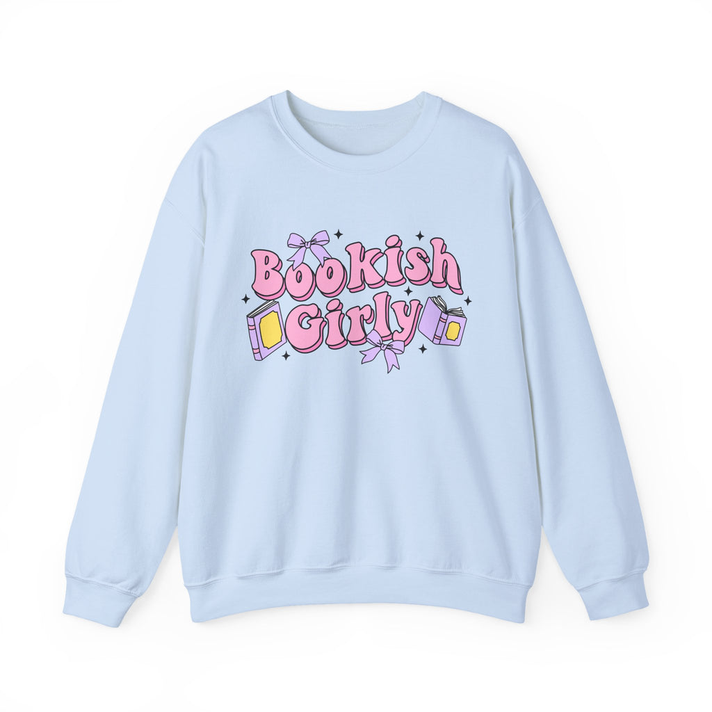 Bookish Girly Bow Sweatshirt – Bookish Crewneck for Readers | Gift for Book Lovers