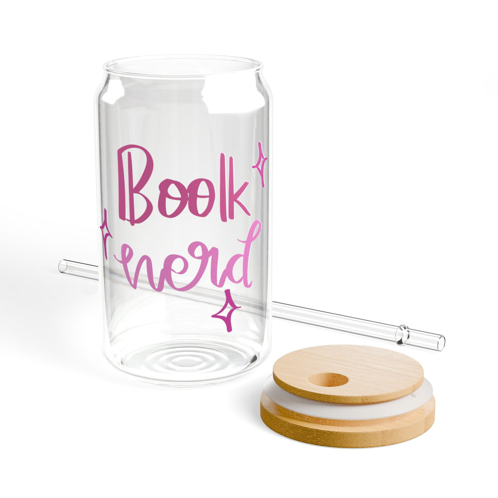Book Nerd Glass Tumbler – Book Lover Sipper Glass | Gift for Readers