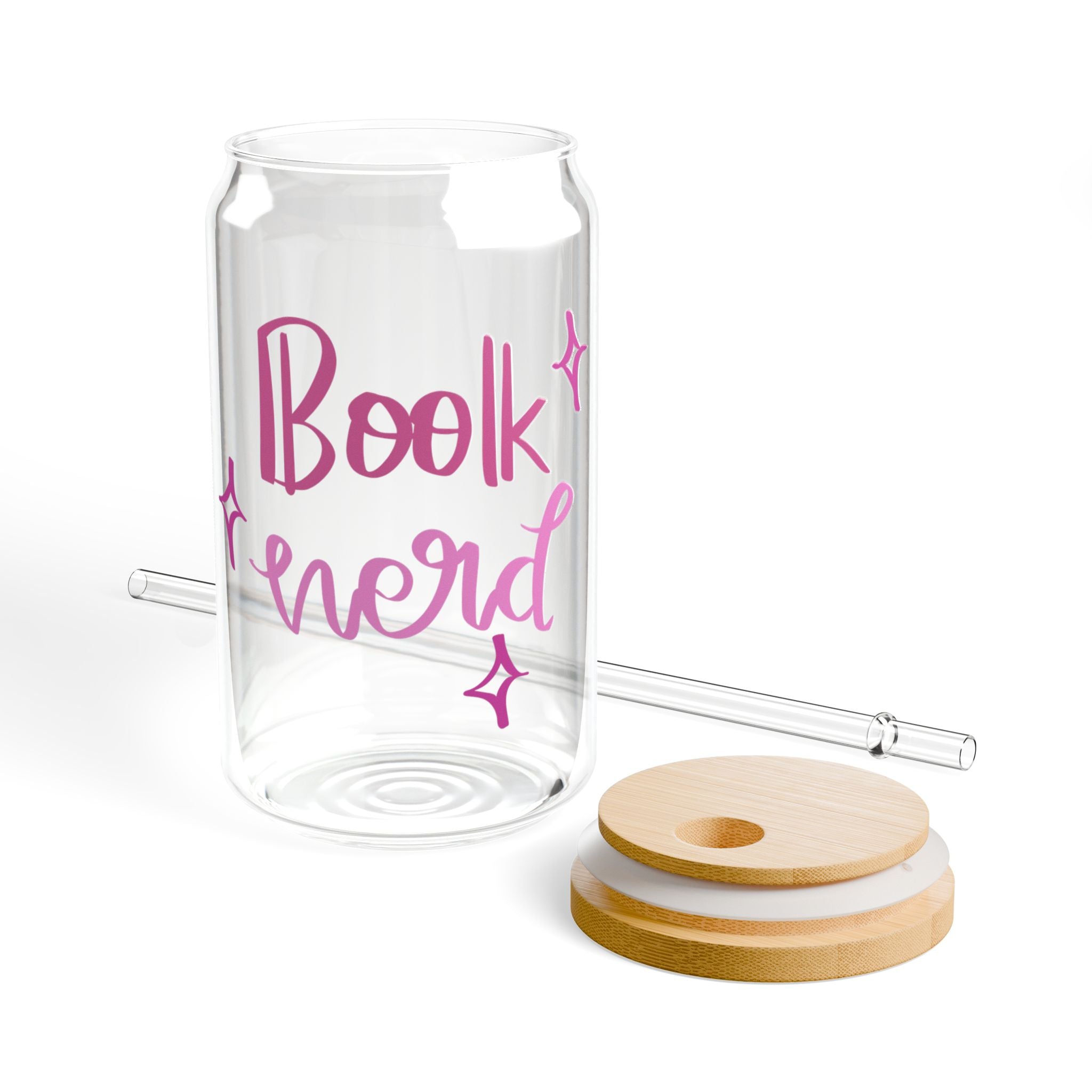 Book Nerd Glass Tumbler – Book Lover Sipper Glass | Gift for Readers
