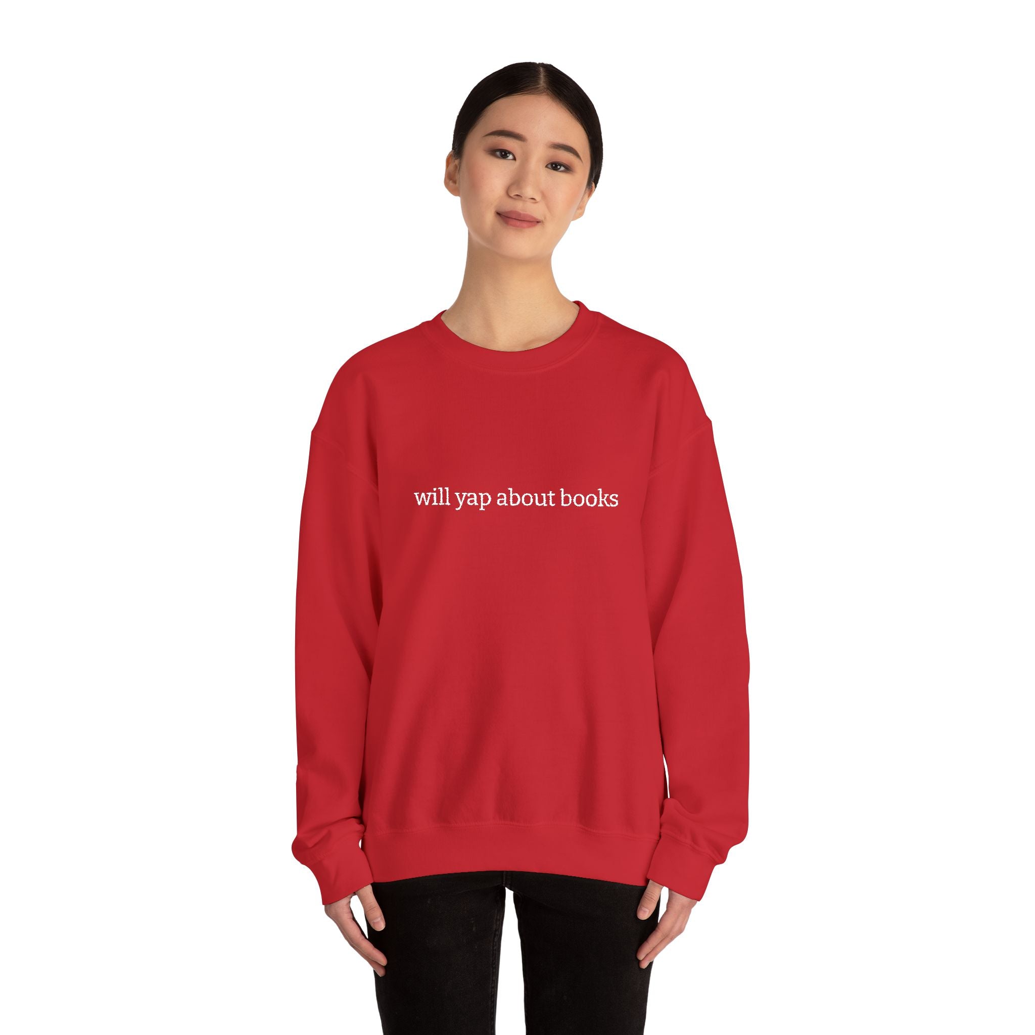 Will Yap About Books Sweatshirt – Bookish Crewneck for Readers | Gift for Book Lovers
