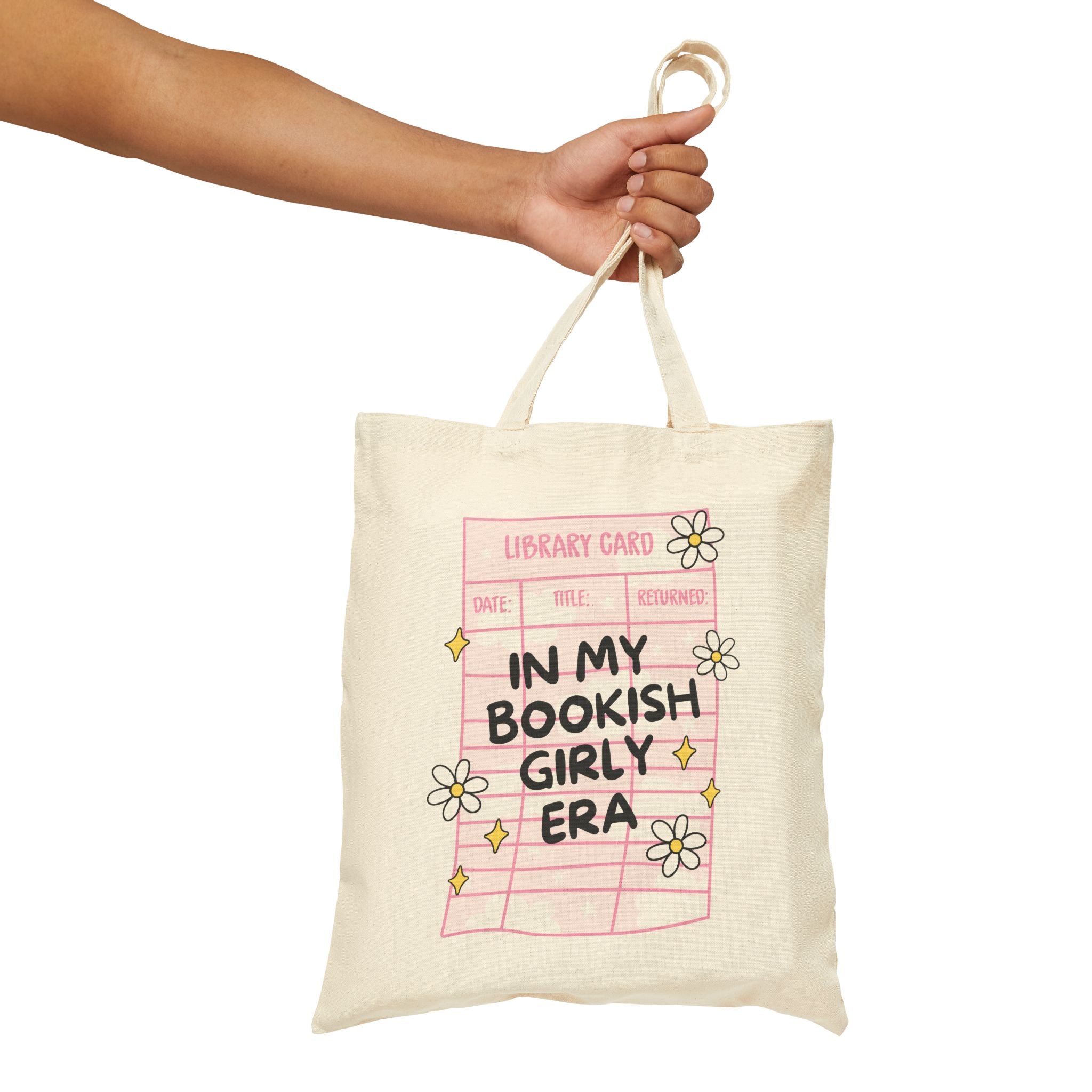 In My Bookish Girly Era Tote Bag – Book Lover Canvas Tote | Gift for Readers