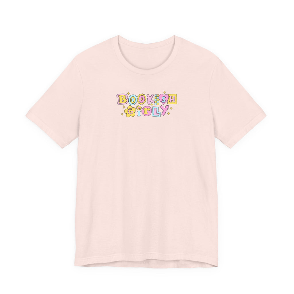 Bookish Girly T-Shirt – Minimal Book Lover Graphic Tee | Gift for Readers