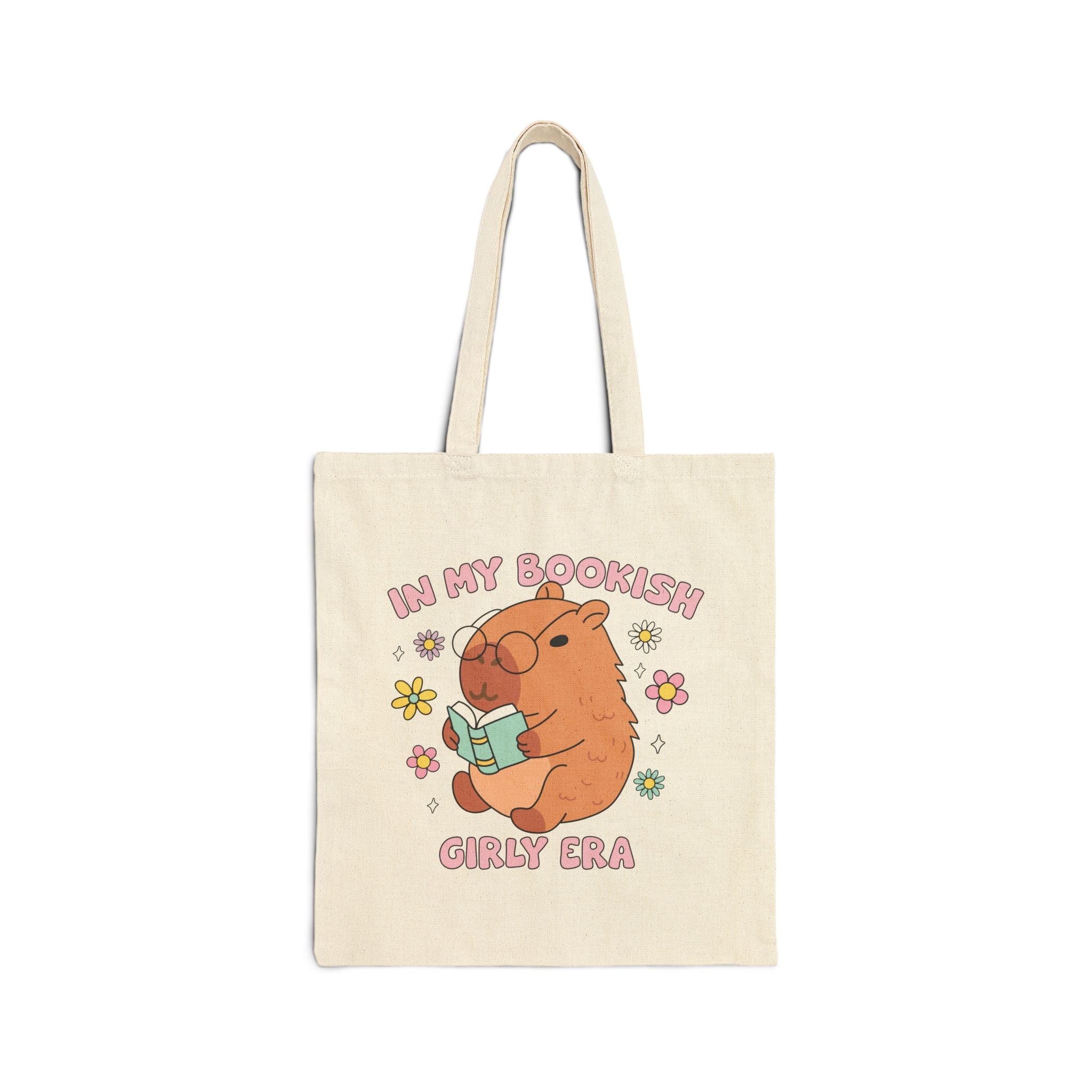 In My Bookish Girly Era Tote Bag – Bookish Canvas Tote for Readers | Gift for Book Lovers