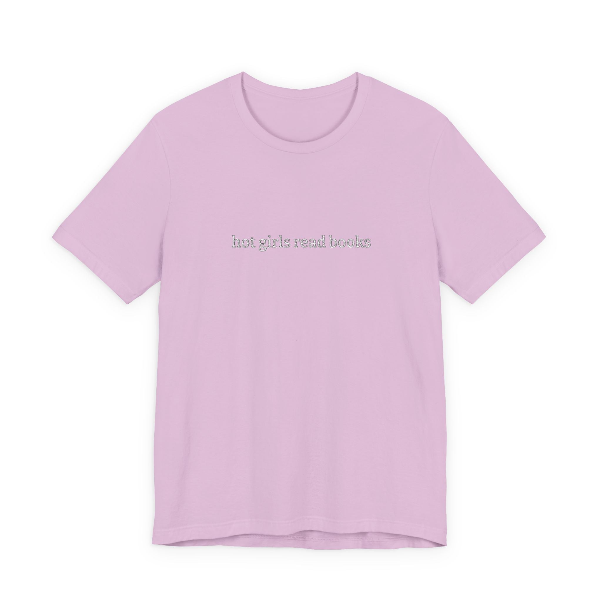 Hot Girls Read Books Embroidered T-Shirt – Book Lover Tee | Gift for Readers