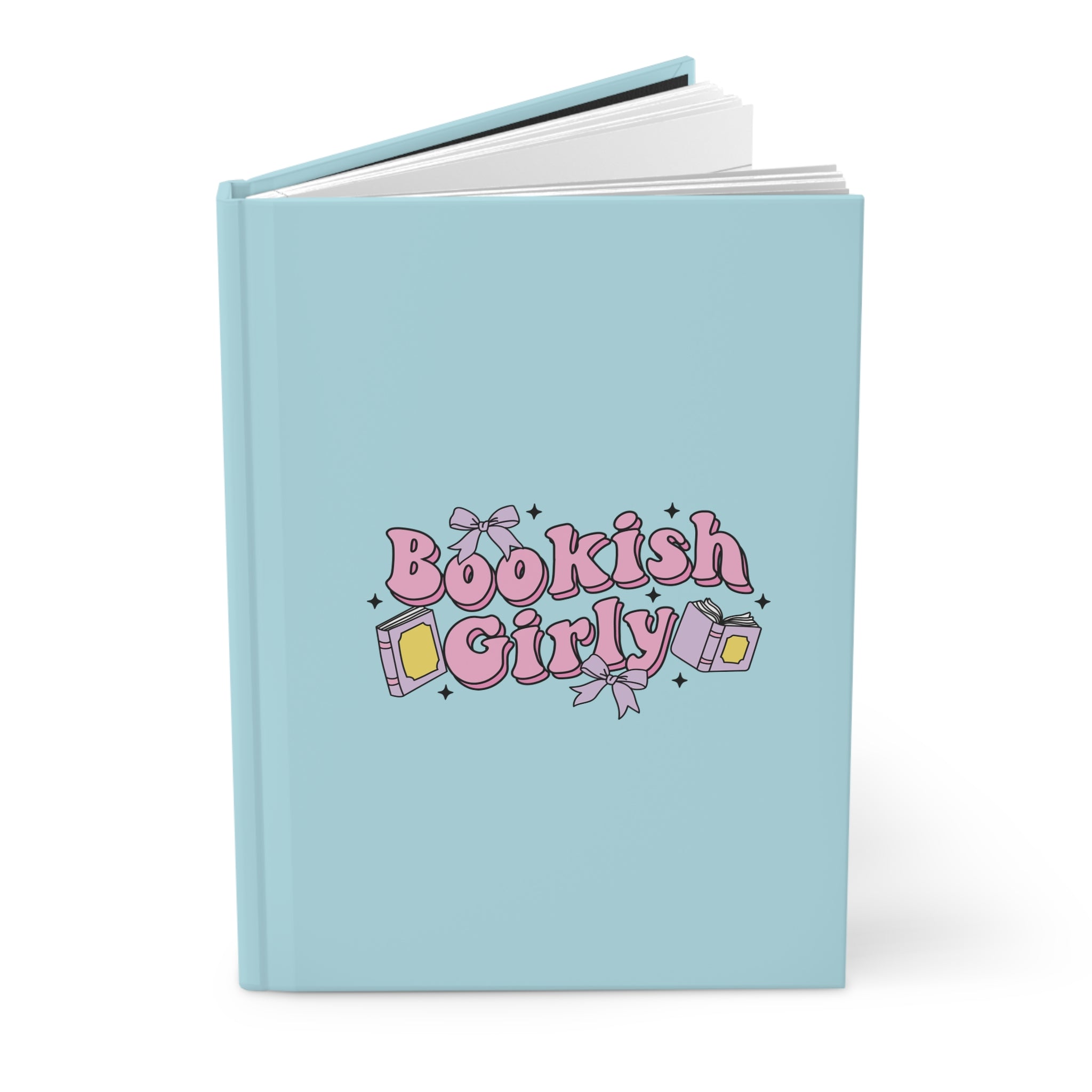Bookish Girly Blue Journal – Hardcover Reading Journal | Gift for Book Lovers