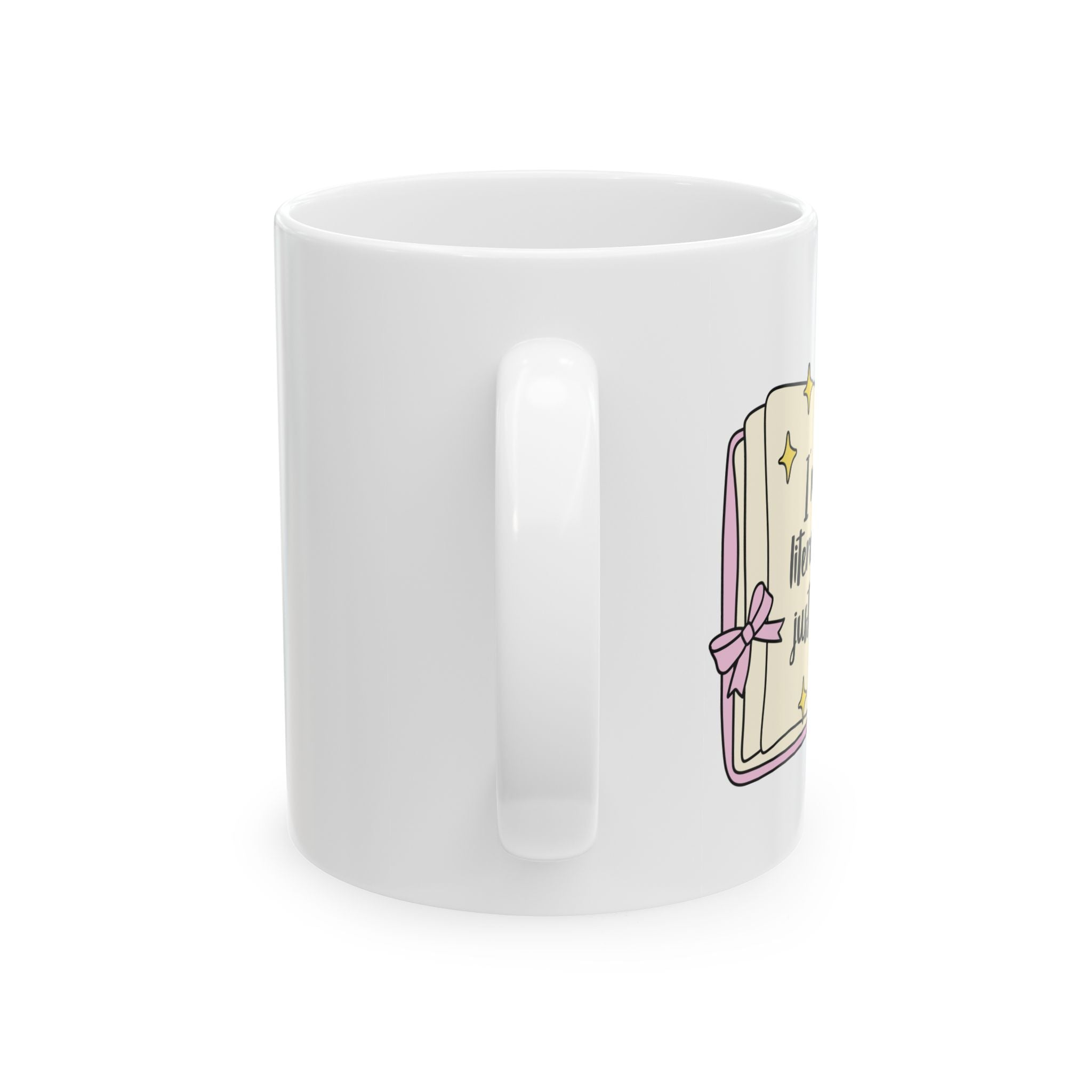 I'm Literally Just A Girl Who Loves Books Mug – Book Lover Ceramic Mug | Gift for Readers