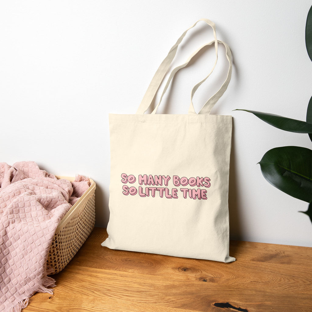 So Many Books So Little Time Tote Bag – Book Lover Canvas Tote | Gift for Readers