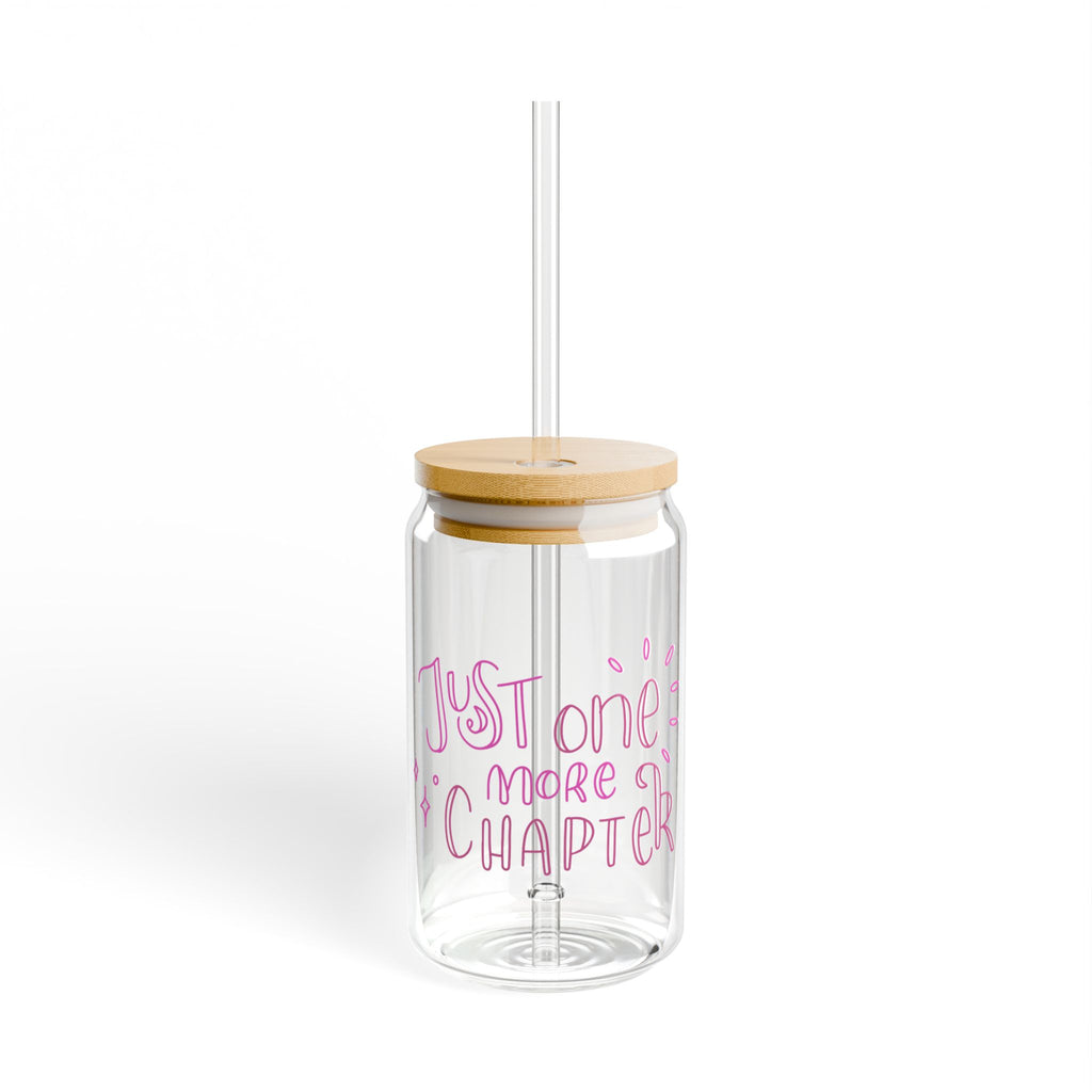 Just One More Chapter Glass Tumbler – Book Lover Sipper Glass | Gift for Readers