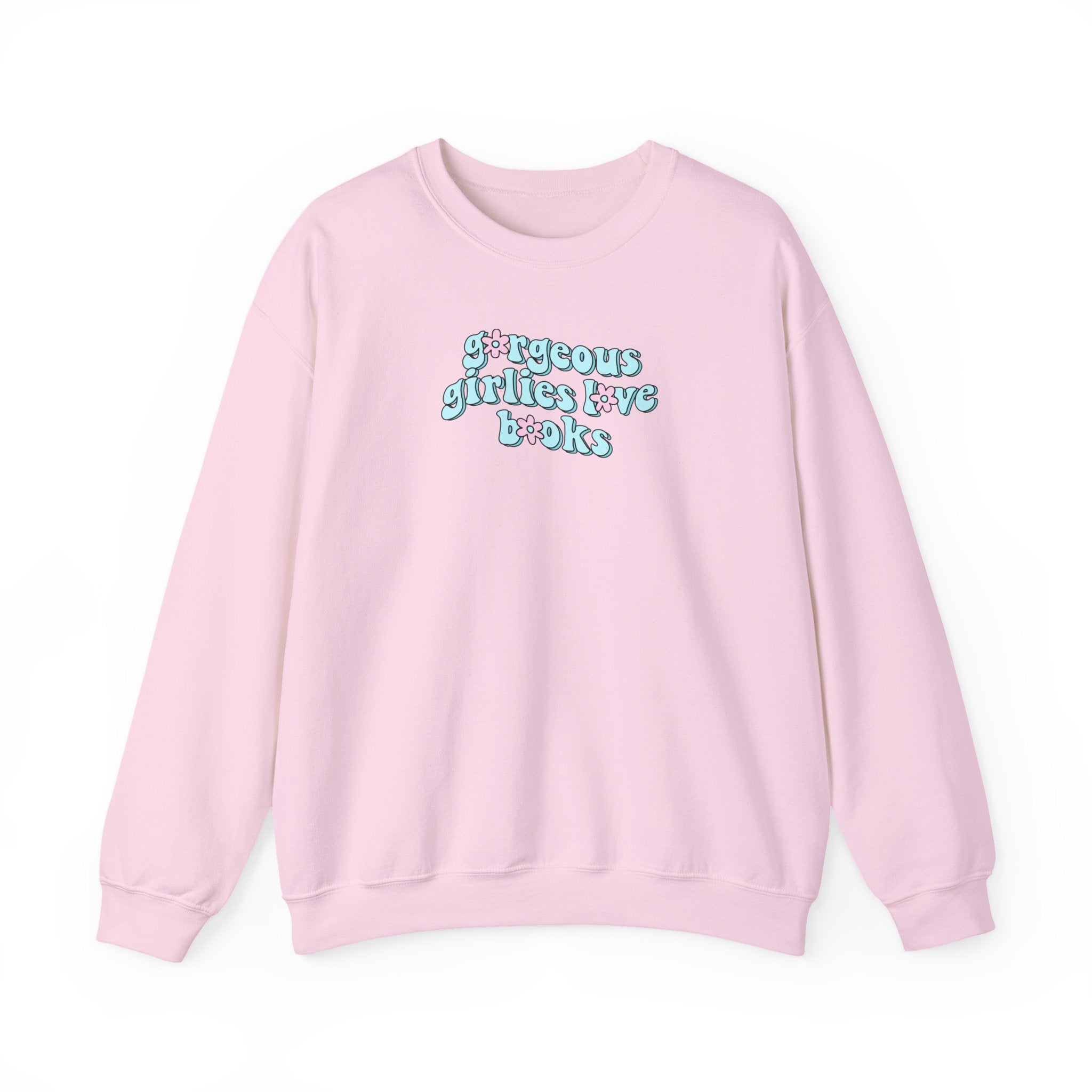 Gorgeous Girlies Love Books Floral Sweatshirt – Bookish Crewneck for Readers | Gift for Book Lovers