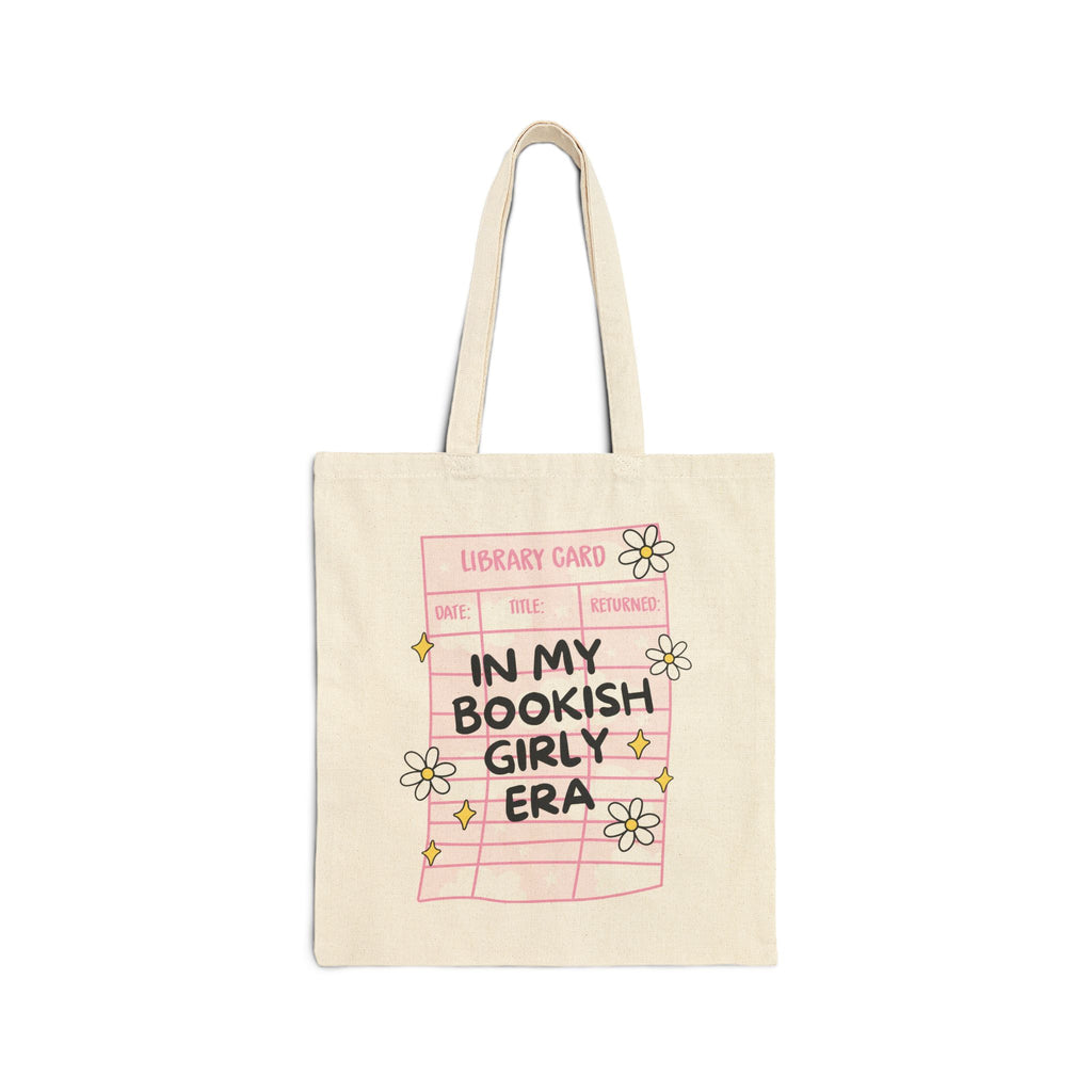 In My Bookish Girly Era Tote Bag – Book Lover Canvas Tote | Gift for Readers