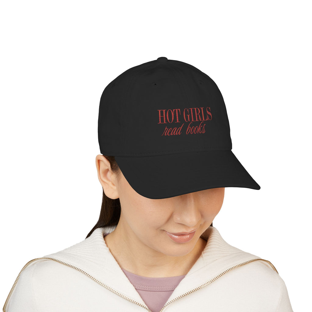 Hot Girls Read Books Cap – Embroidered Bookish Baseball Hat | Gift for Readers