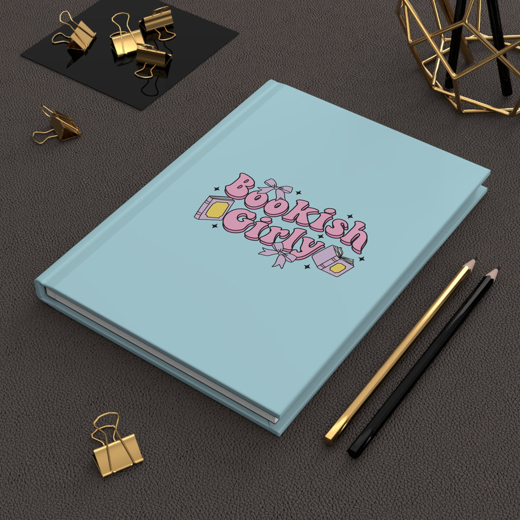 Bookish Girly Blue Journal – Hardcover Reading Journal | Gift for Book Lovers