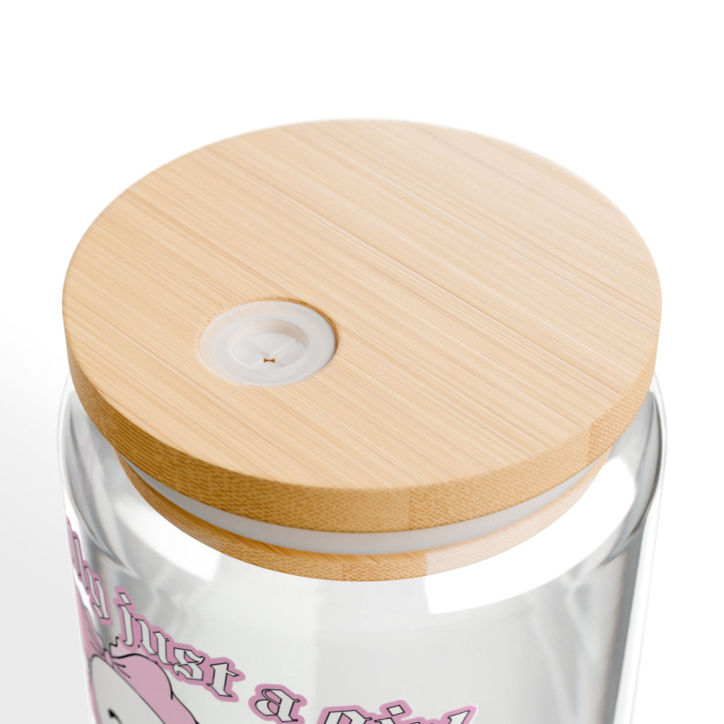 Literally Just A Girl Avoiding Reality Goose Glass Tumbler – Book Lover Sipper Glass | Gift for Readers