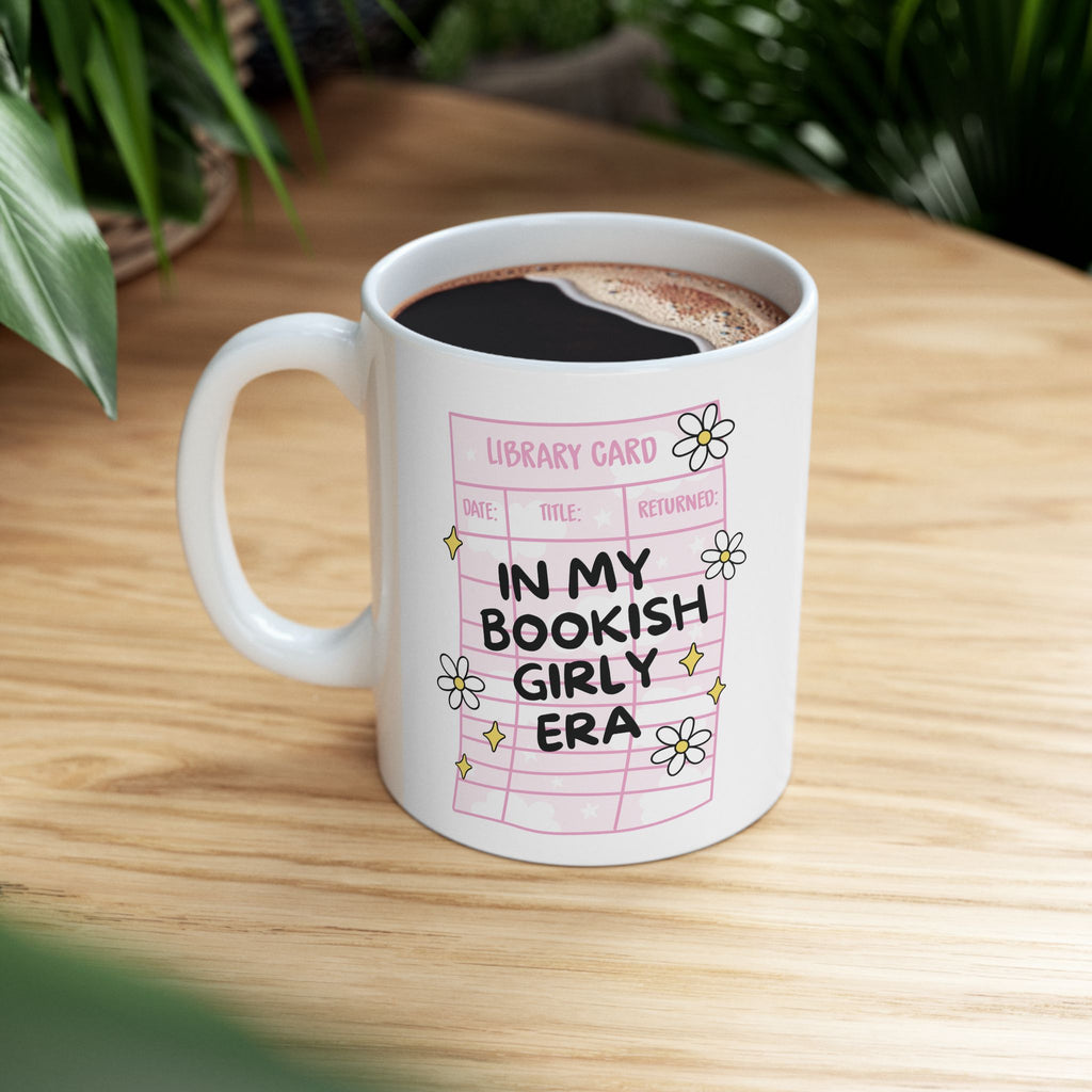 In My Bookish Girly Era Floral Mug – Book Lover Ceramic Mug | Gift for Readers