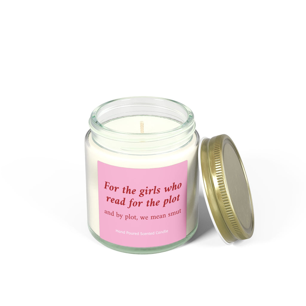For The Girls Who Read For The Plot And By Plot We Mean Smut Candle – Book Lover Reading Candle | Gift for Readers