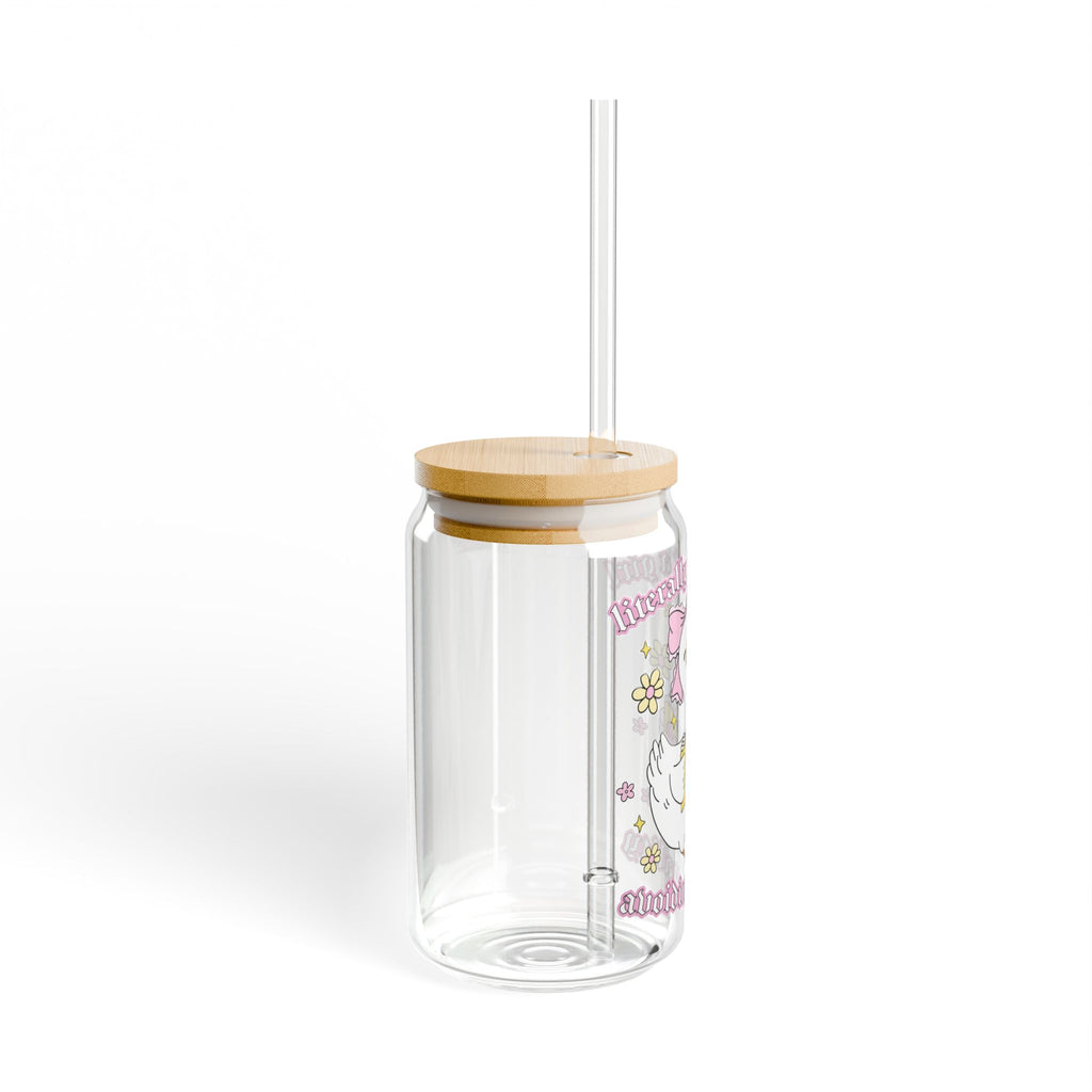 Literally Just A Girl Avoiding Reality Goose Glass Tumbler – Book Lover Sipper Glass | Gift for Readers