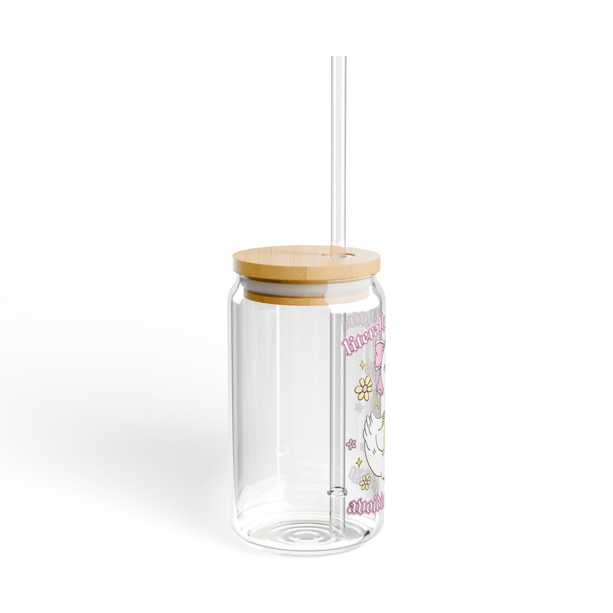 Literally Just A Girl Avoiding Reality Goose Glass Tumbler – Book Lover Sipper Glass | Gift for Readers