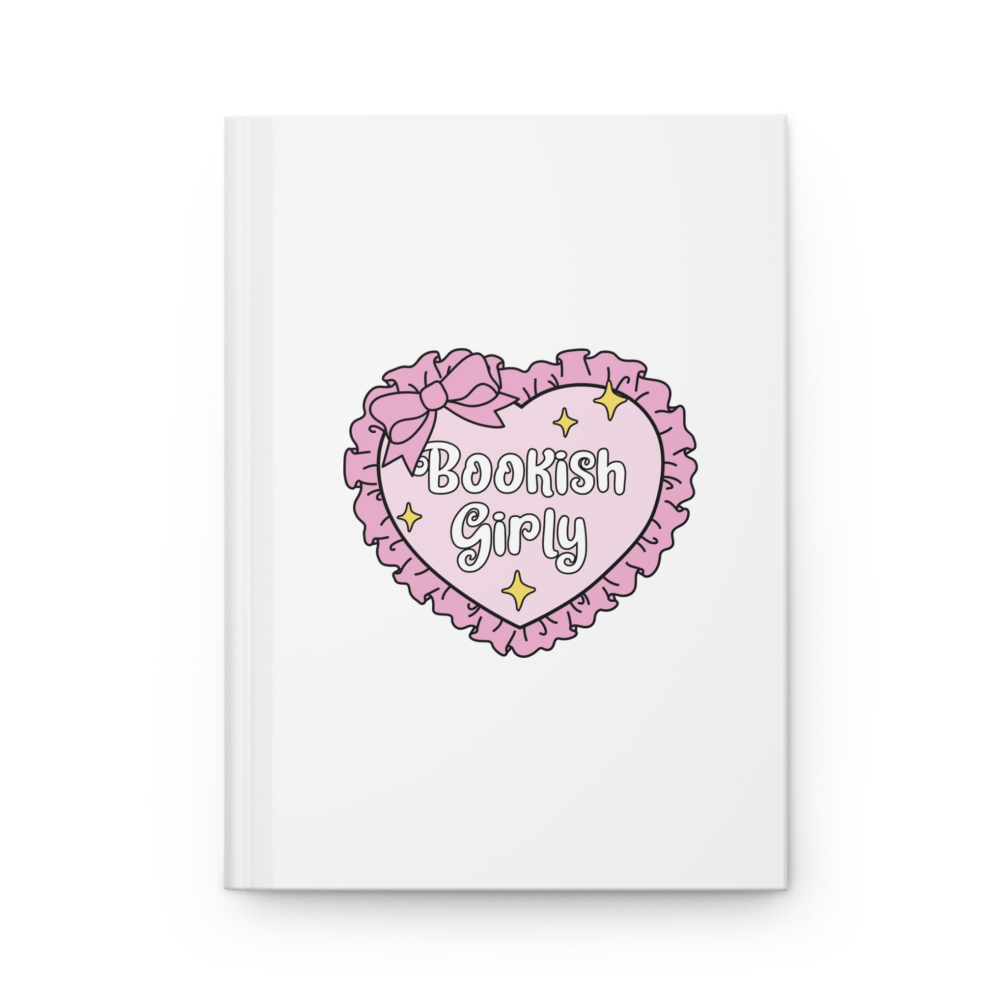 Bookish Girly Heart Journal – Hardcover Reading Journal | Gift for Book Lovers
