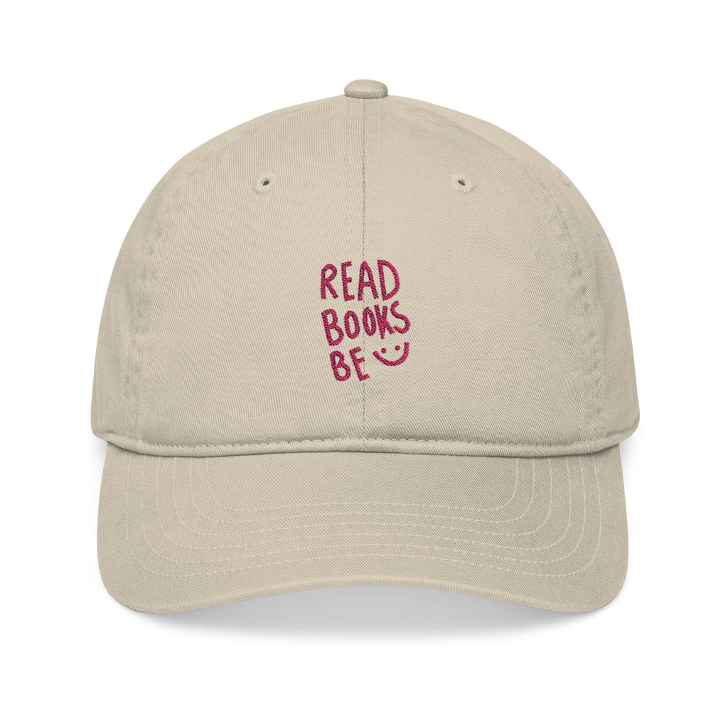 Read Books Be Happy Cap – Embroidered Bookish Baseball Hat | Gift for Readers