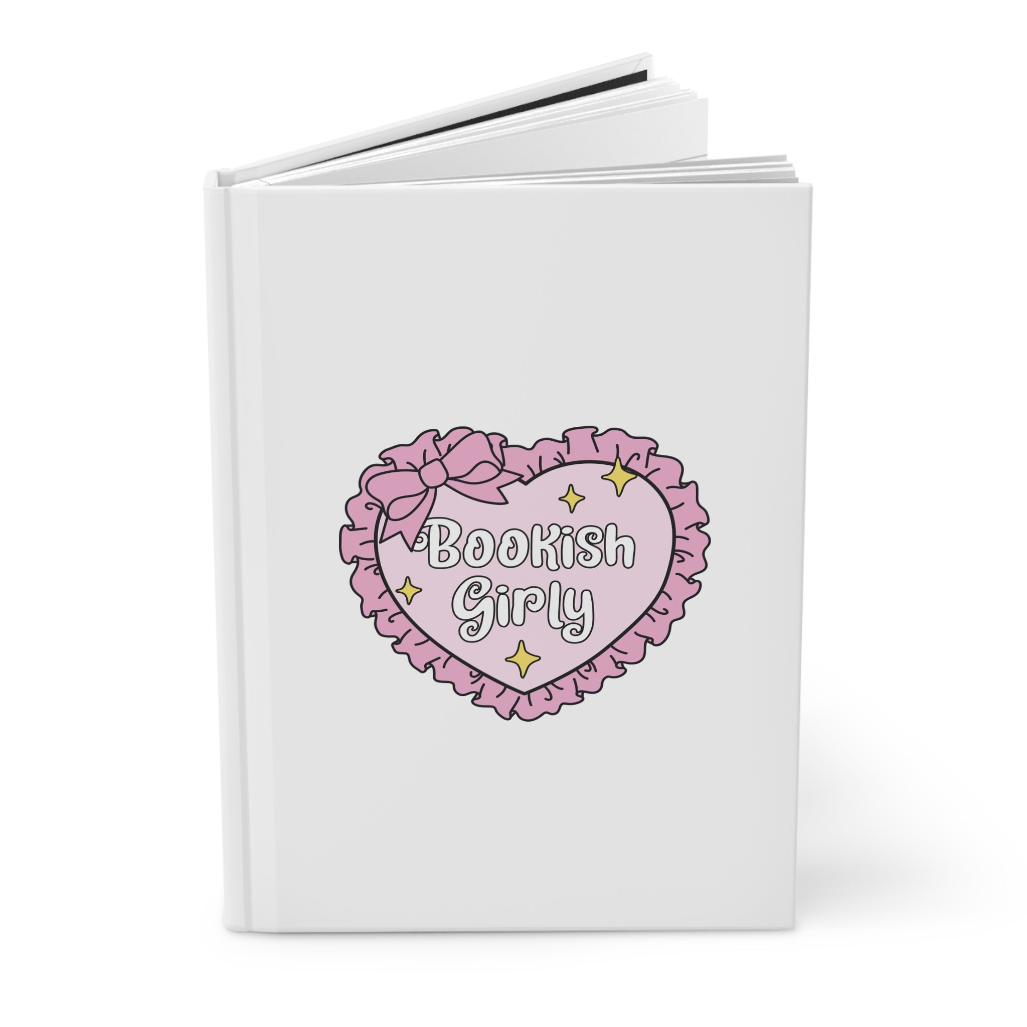 Bookish Girly Heart Journal – Hardcover Reading Journal | Gift for Book Lovers