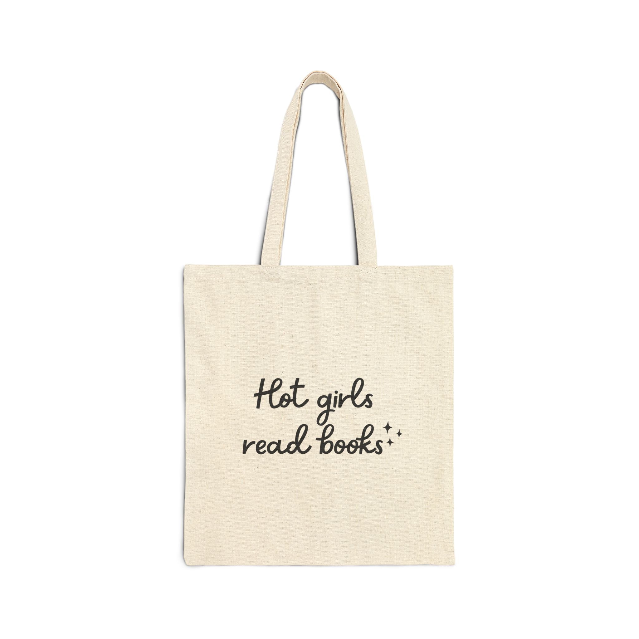Hot Girls Read Books Tote Bag – Book Lover Canvas Tote | Gift for Readers