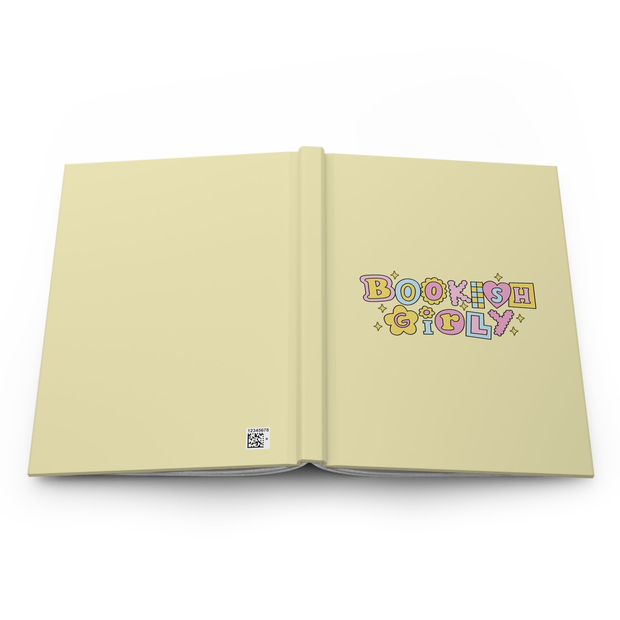 Bookish Girly Yellow Journal – Hardcover Reading Journal | Gift for Book Lovers