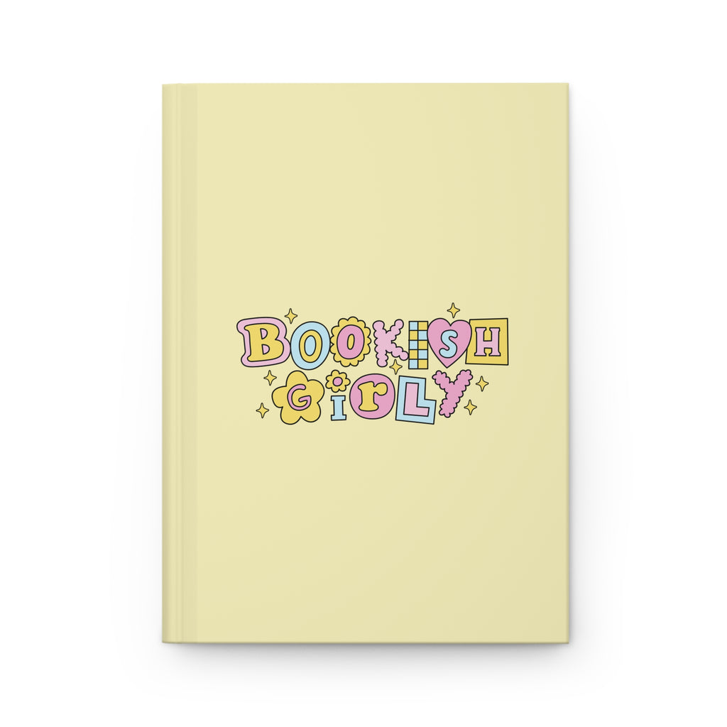 Bookish Girly Yellow Journal – Hardcover Reading Journal | Gift for Book Lovers