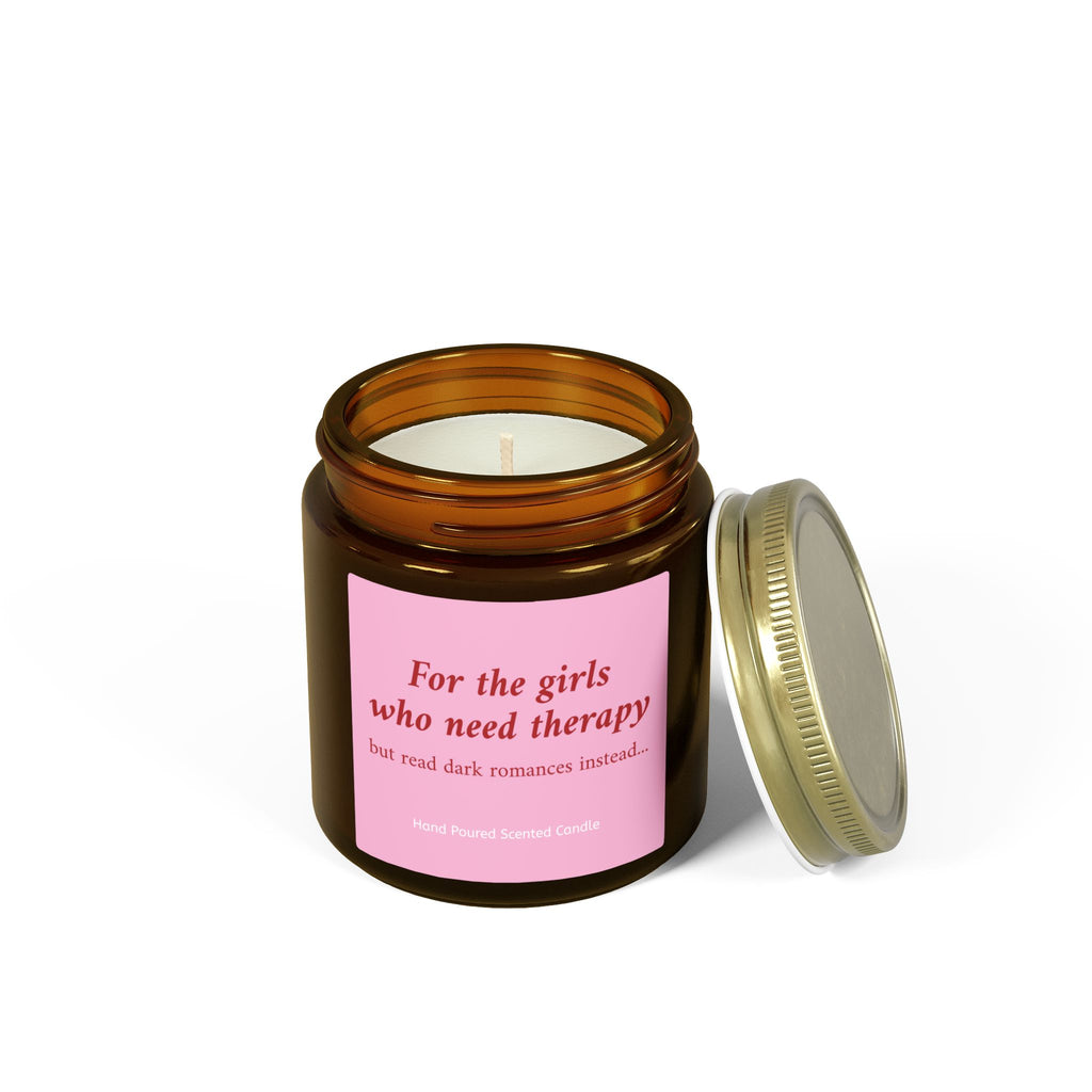For The Girls Who Need Therapy But Read Dark Romance Instead Candle – Book Lover Reading Candle | Gift for Readers