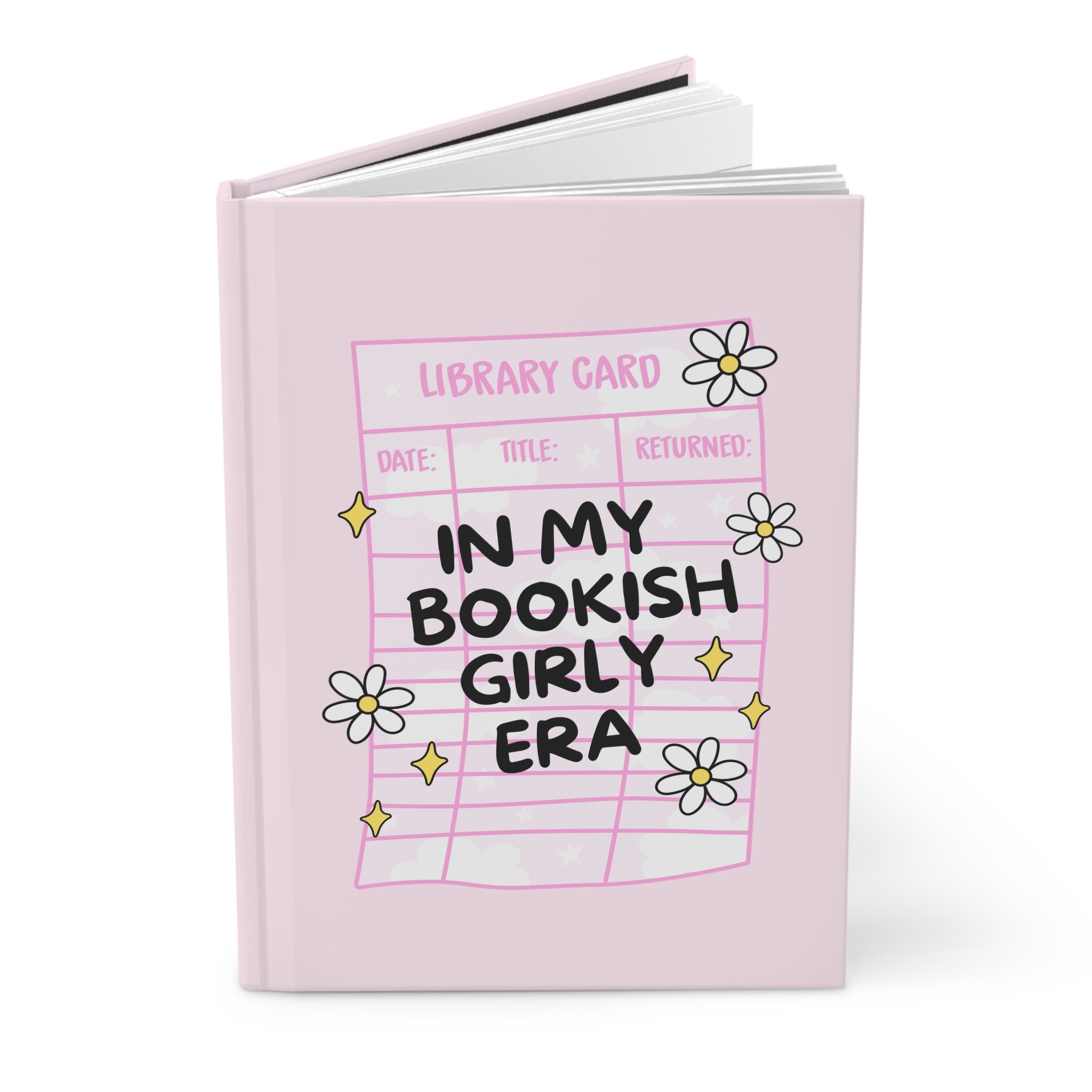 In My Bookish Girly Era Pink Journal – Hardcover Reading Journal | Gift for Book Lovers