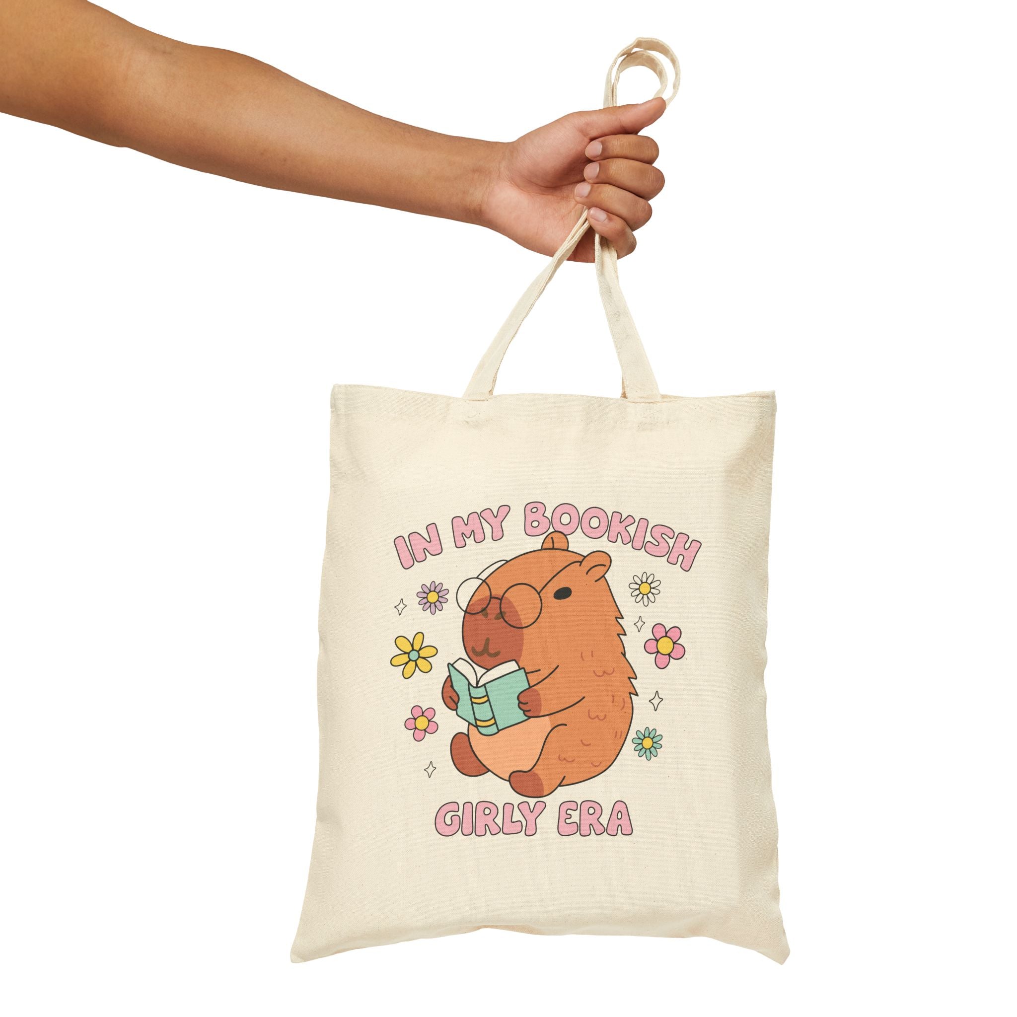 In My Bookish Girly Era Tote Bag – Bookish Canvas Tote for Readers | Gift for Book Lovers