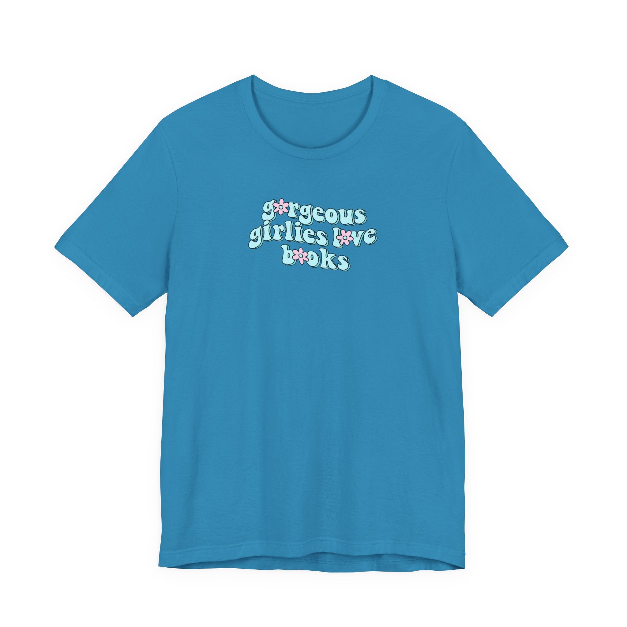 Gorgeous Girls Love Books T-Shirt – Minimal Book Lover Graphic Tee | Gift for Readers