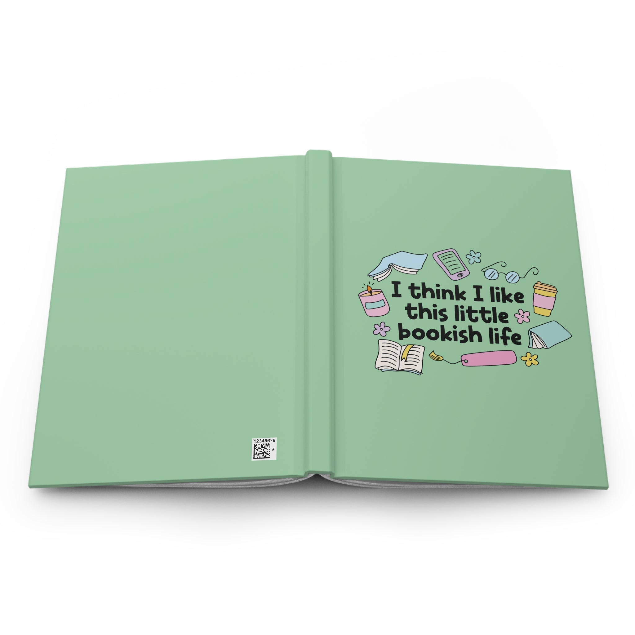 I Think I Like This Little Bookish Life Journal – Hardcover Reading Journal | Gift for Book Lovers