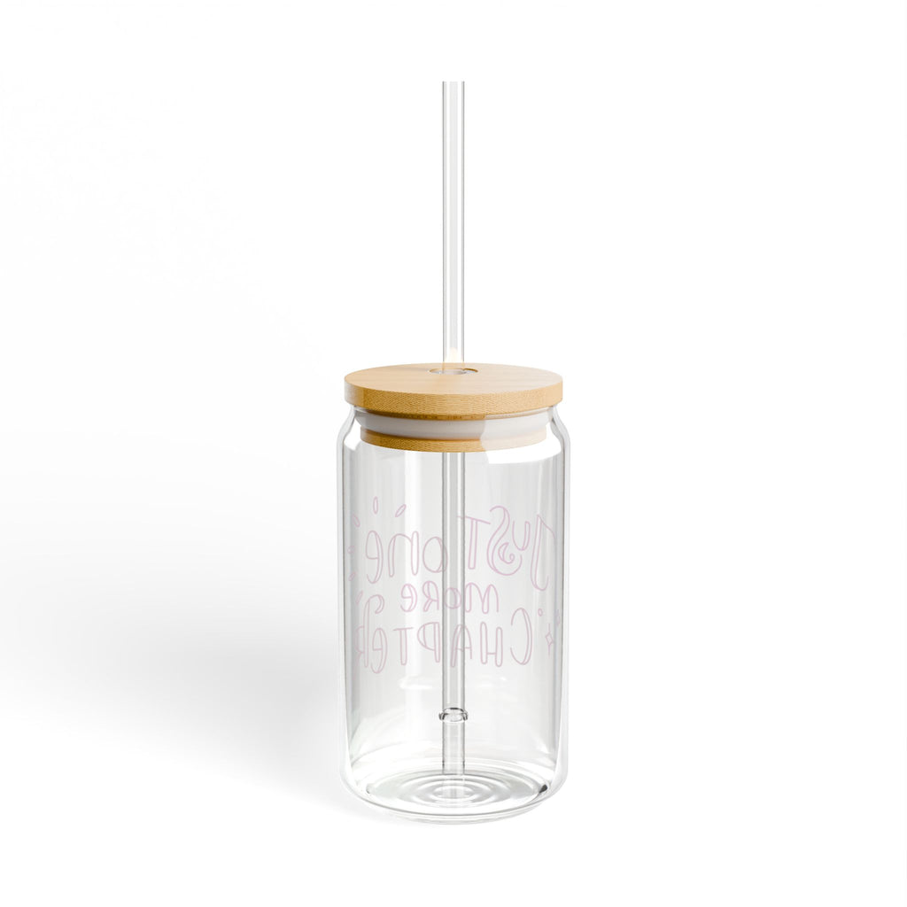 Just One More Chapter Glass Tumbler – Book Lover Sipper Glass | Gift for Readers