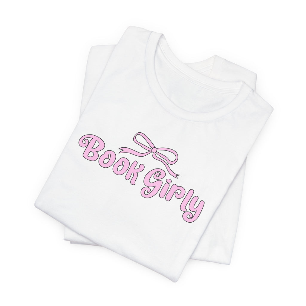 Book Girly Bow T-Shirt – Coquette Book Lover Graphic Tee | Cute Reader Gift
