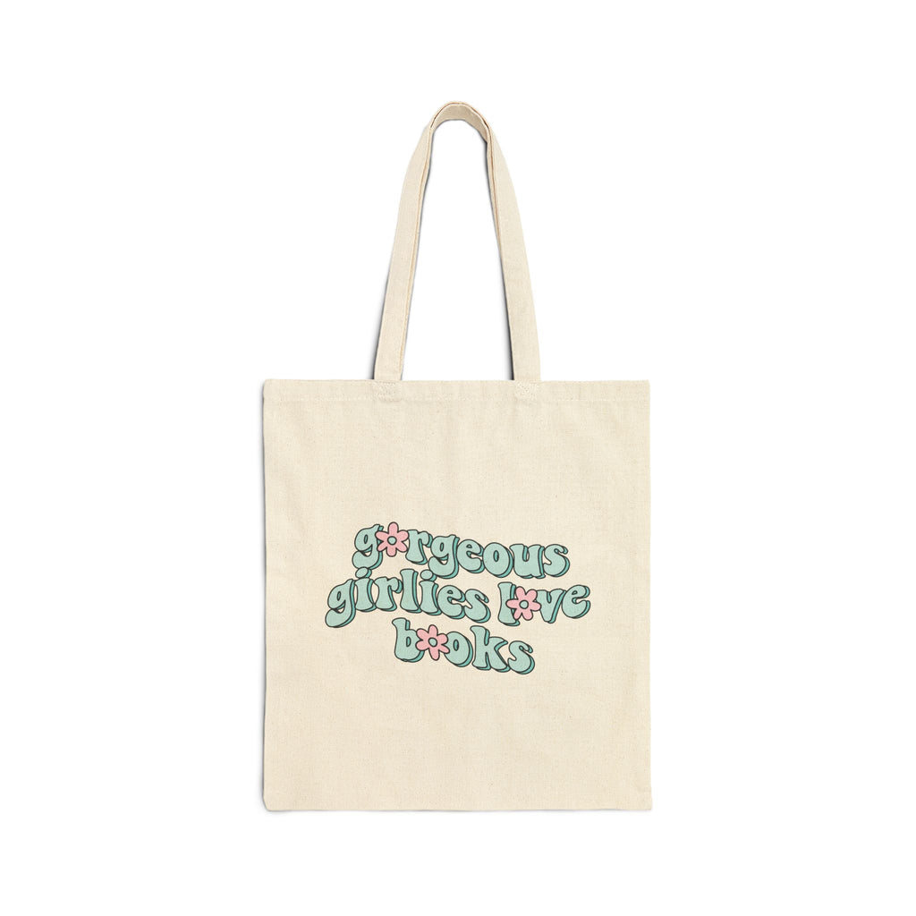 Gorgeous Girls Love Books Tote Bag – Book Lover Canvas Tote | Gift for Readers
