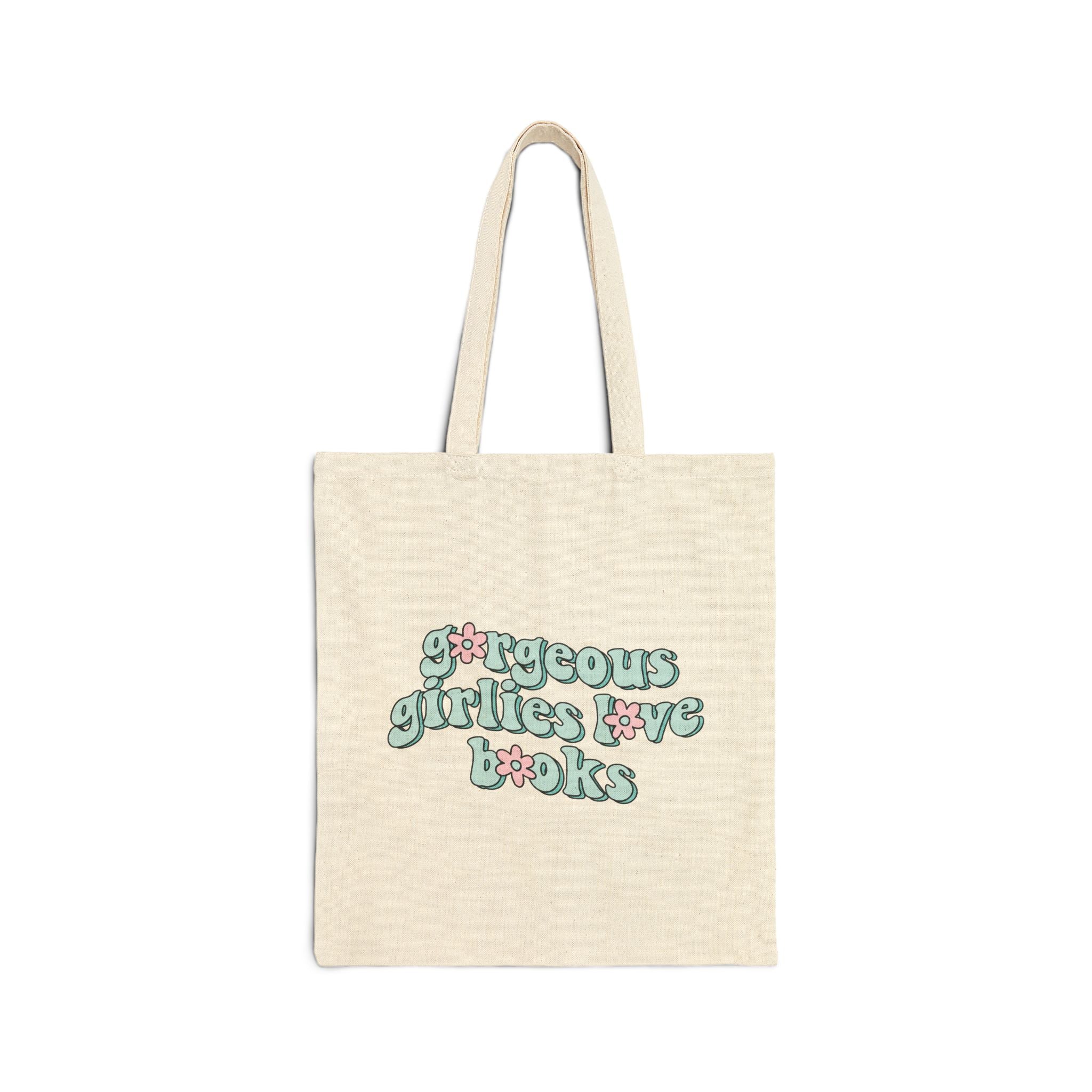 Gorgeous Girls Love Books Tote Bag – Book Lover Canvas Tote | Gift for Readers