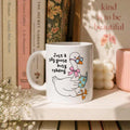 Just A Silly Goose Busy Reading Mug – Book Lover Ceramic Mug | Gift for Readers