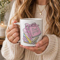 Book Girly Stack Mug – Book Lover Ceramic Mug | Gift for Readers
