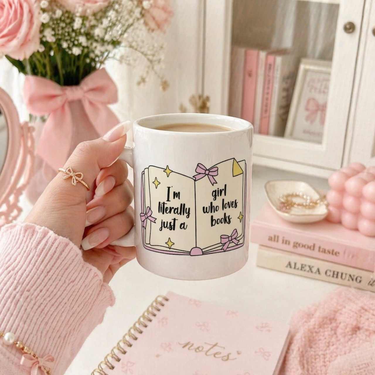 I'm Literally Just A Girl Who Loves Books Mug – Book Lover Ceramic Mug | Gift for Readers
