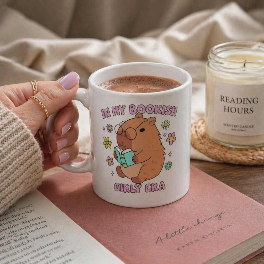 In My Bookish Girly Era Mug – Book Lover Ceramic Mug | Gift for Reader