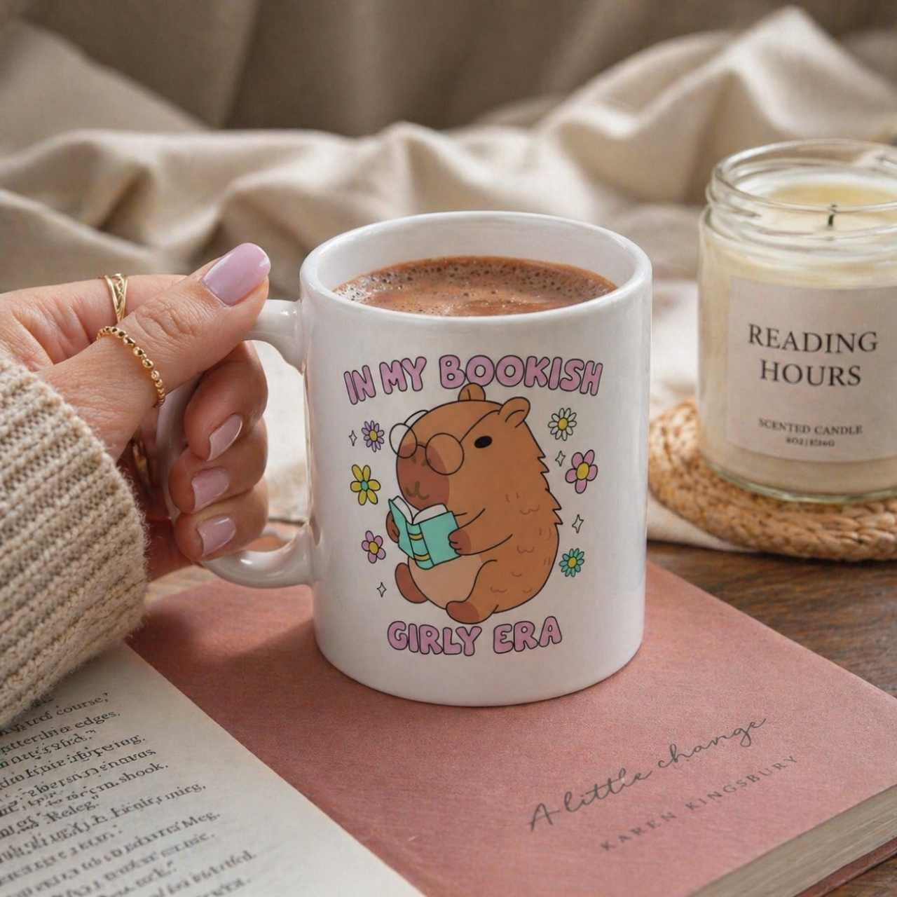 In My Bookish Girly Era Mug – Book Lover Ceramic Mug | Gift for Reader
