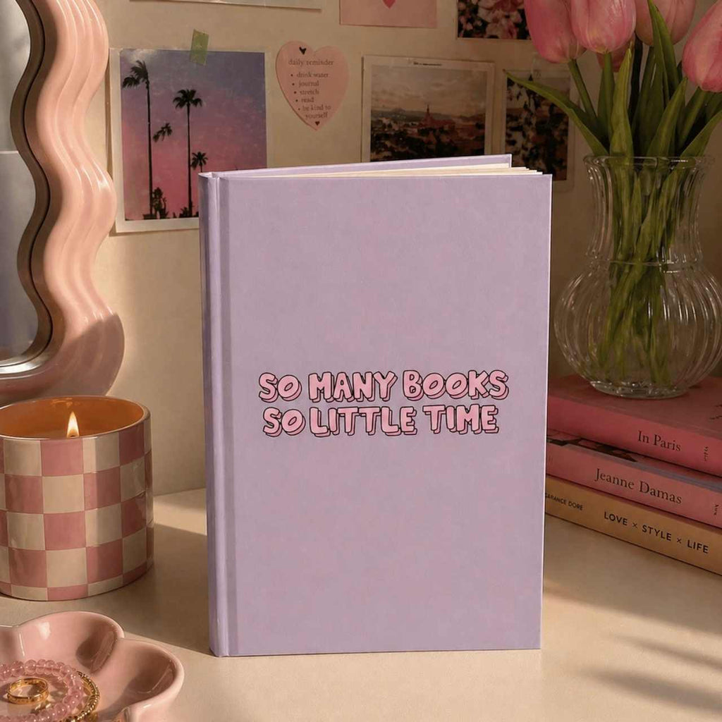 So Many Books So Little Time Violet Journal – Hardcover Reading Journal | Gift for Book Lovers