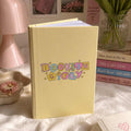Bookish Girly Yellow Journal – Hardcover Reading Journal | Gift for Book Lovers