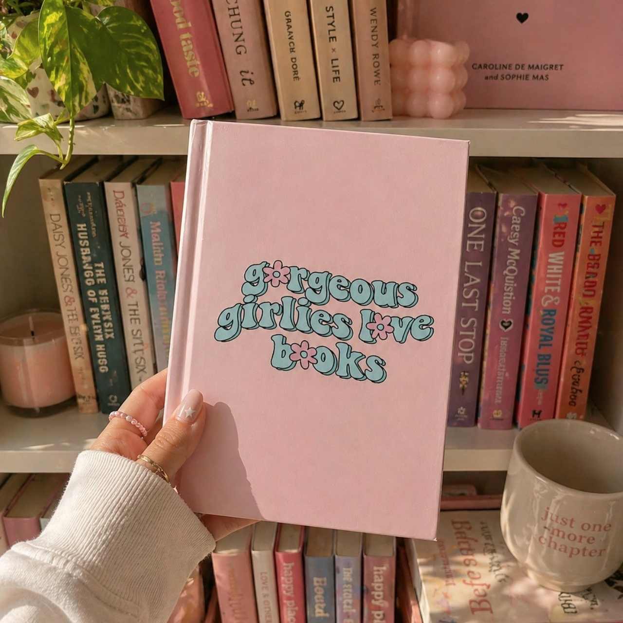 Gorgeous Girlies Love Books Floral Journal – Hardcover Reading Journal | Gift for Book Lovers