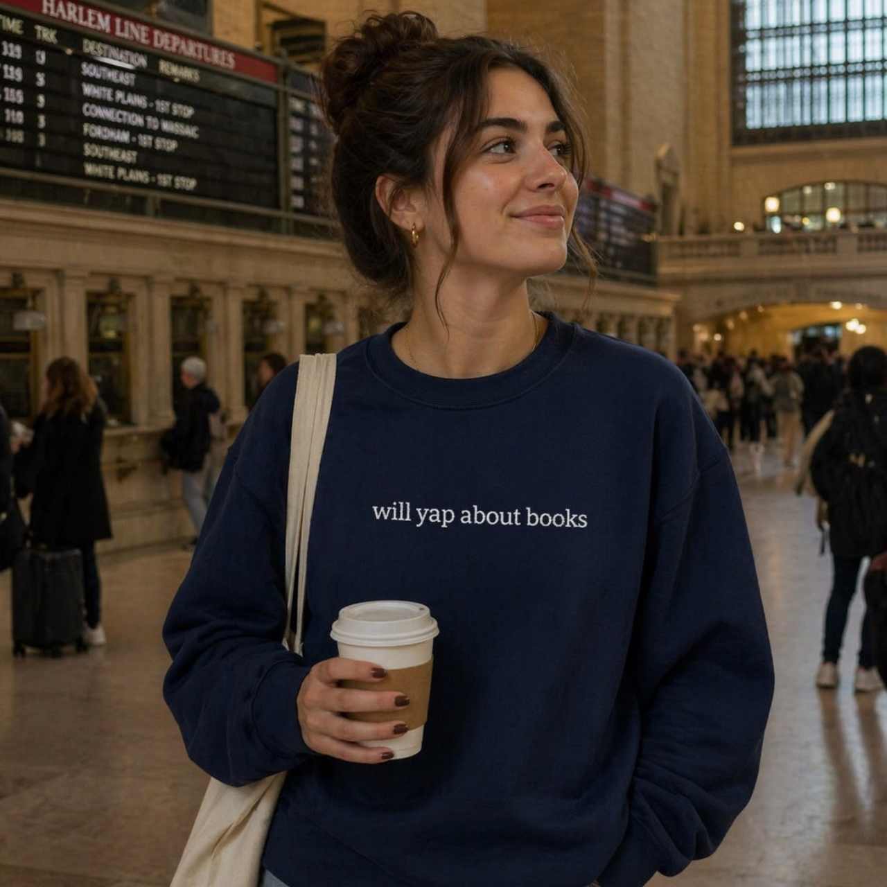Will Yap About Books Sweatshirt – Bookish Crewneck for Readers | Gift for Book Lovers
