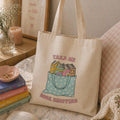Take Me Book Shopping Tote Bag – Book Lover Canvas Tote | Gift for Readers